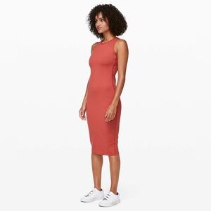 Lululemon picnic play dress brick rose size 8